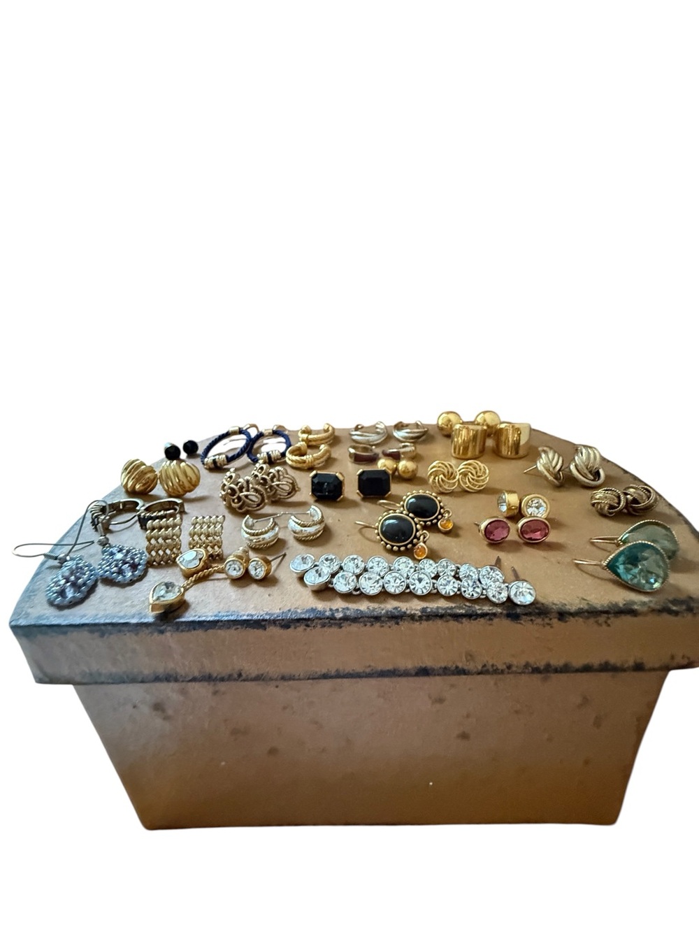 D A Treasure Trove of 24 pairs of pierced earrings.